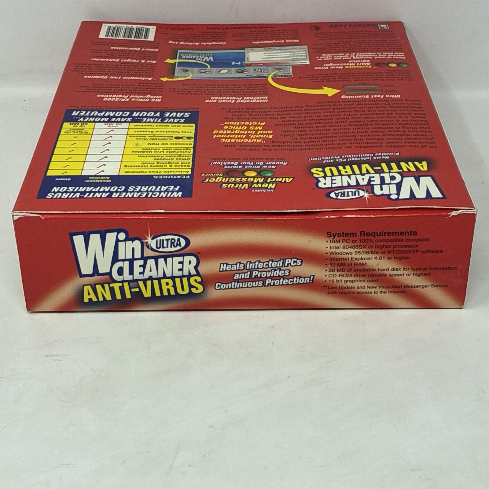 Ultra WinCleaner Antivirus PC Software CD Windows XP 98 95 Full Retail Box