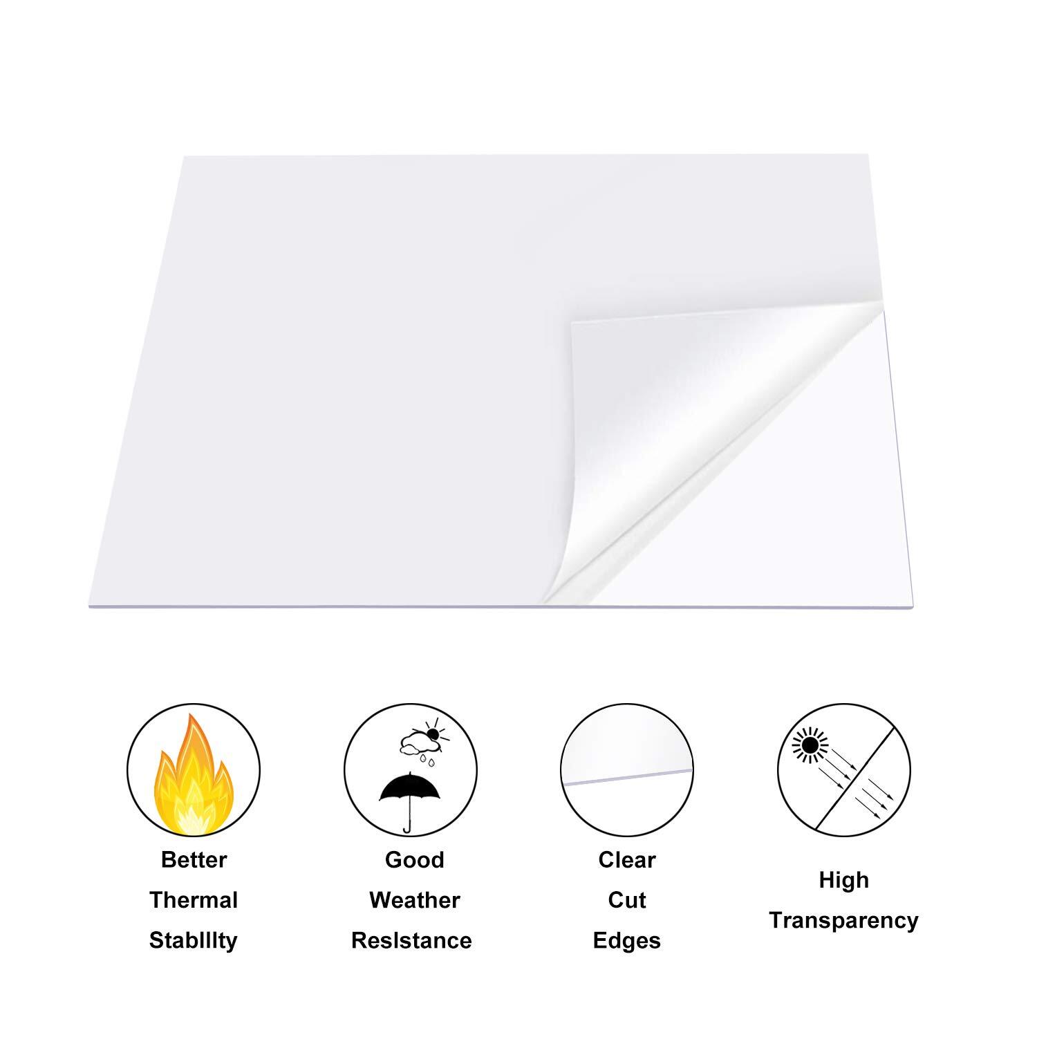 Clear Transparent PETG Vivak Moldable Plastic Film Flexible Frame Sheet Panel
