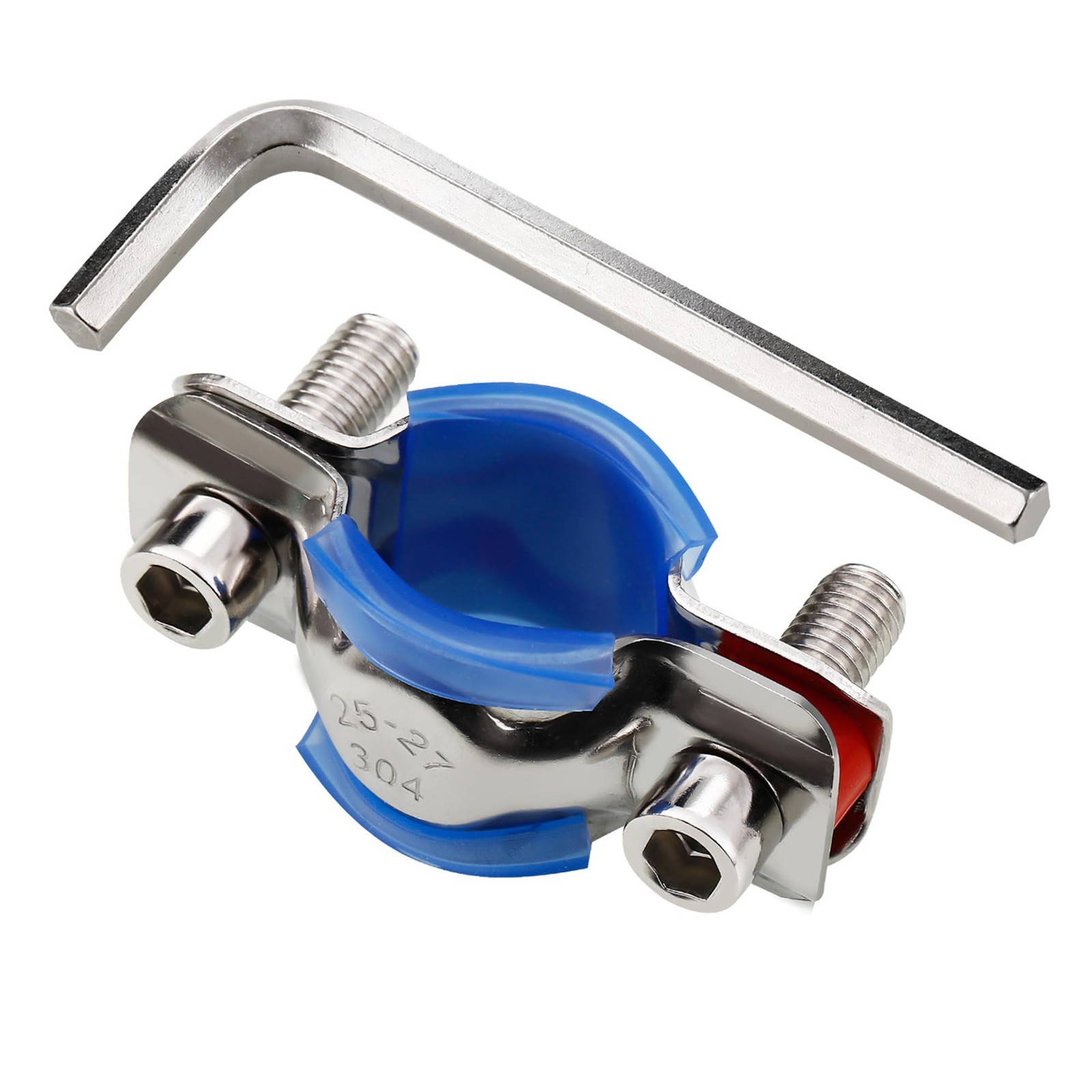 A.I.FORCE Fix Sinking Office Chair, 304 Stainless Steel Gas 1, Silver, Blue
