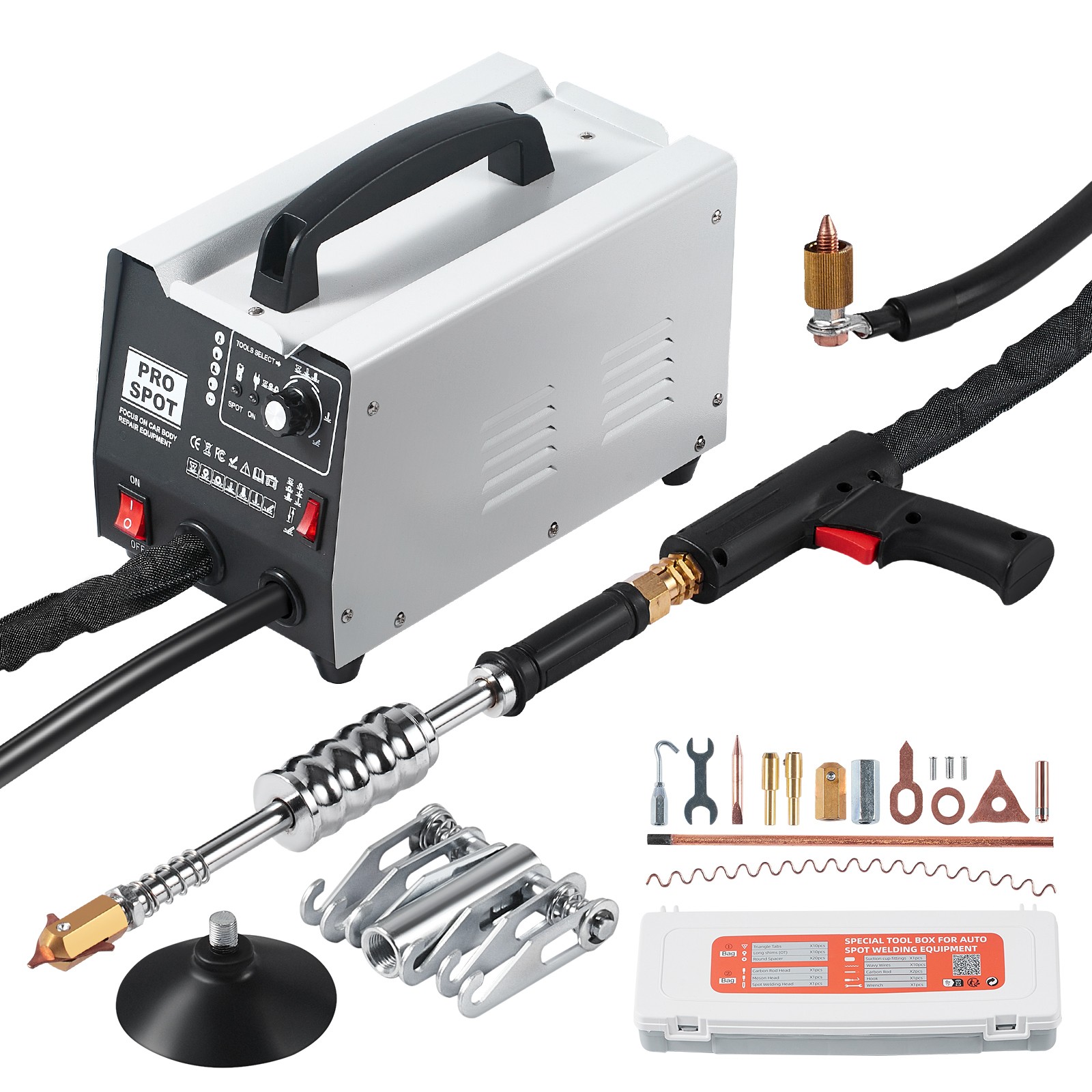 Uimoso Stud Welder Dent Repair Kit Spot Welding Dent Puller Machine with 7 Modes