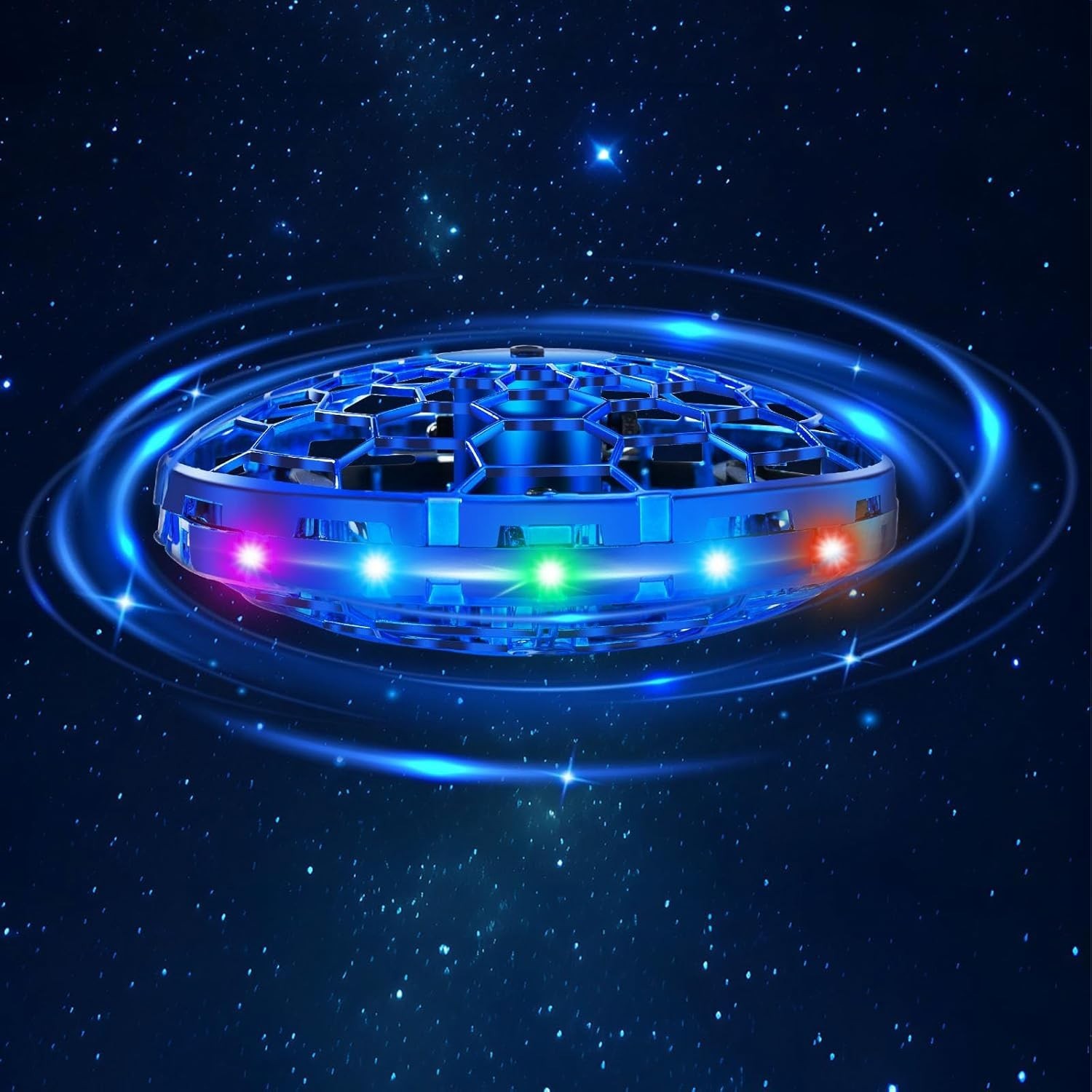 Flying Toy Drone for Kids, 360° with Motion Sensors & Cool LED Lights in/outside