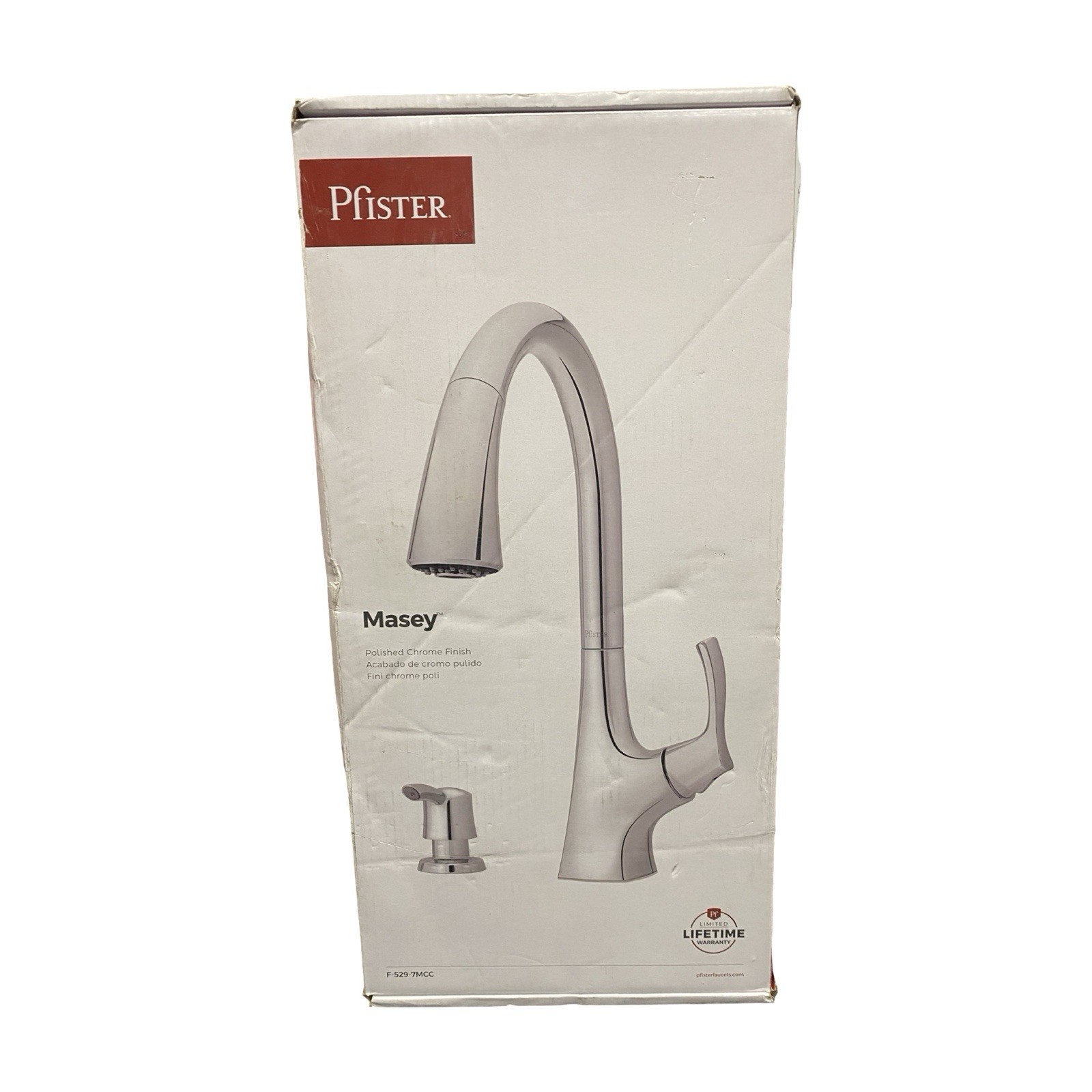 Pfister Masey F-529-7MCC 1 Handle Pull-Down Kitchen Faucet - Chrome New Open Box