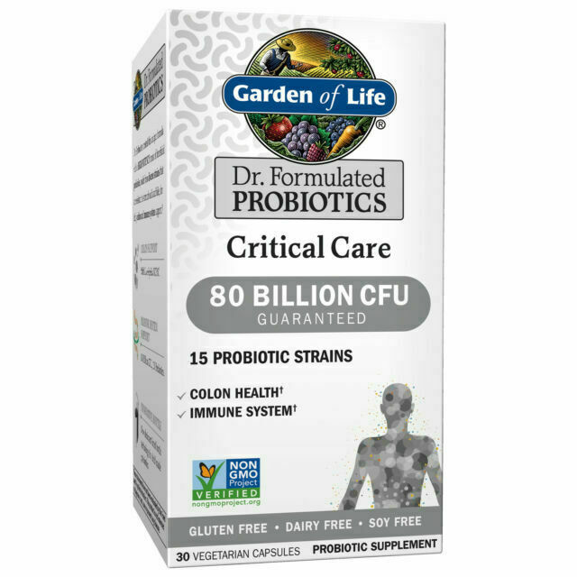 Garden of Life Dr. Formulated Probiotics Critical Care 80 Billion CFU 30 Cap