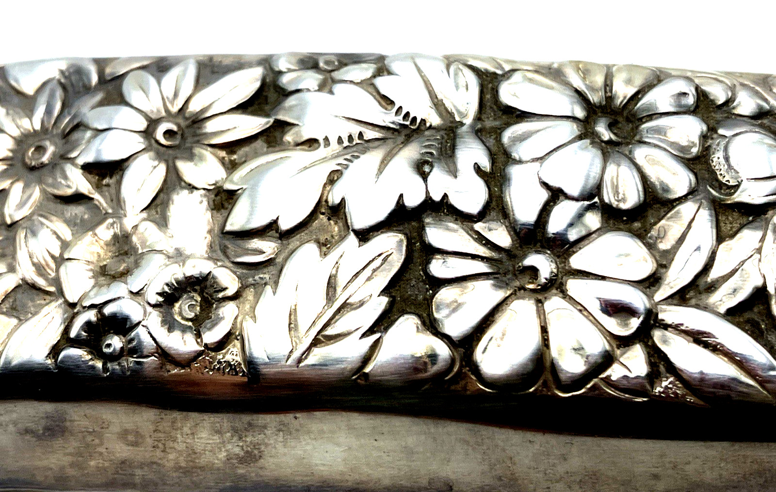 Vintage 1960's 2- Gorham Silver Plate Engraved Phone Handset Covers
