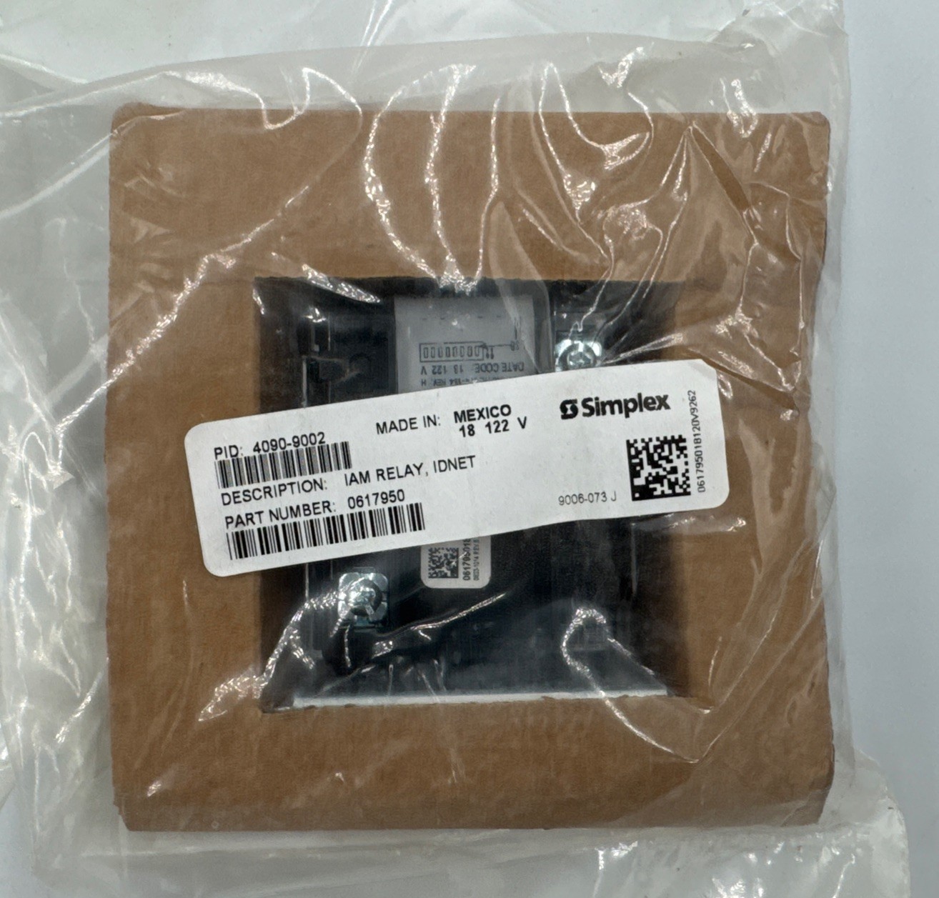 Simplex 4090-9002 IDNet Relay IAM Individual Addressable Module 4100U 4010ES New