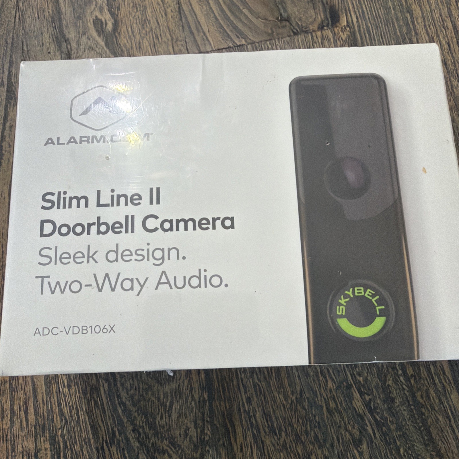 New Alarm.com Slim Line Doorbell Camera ADC-VDB106x Bronze FREE SHIPPING