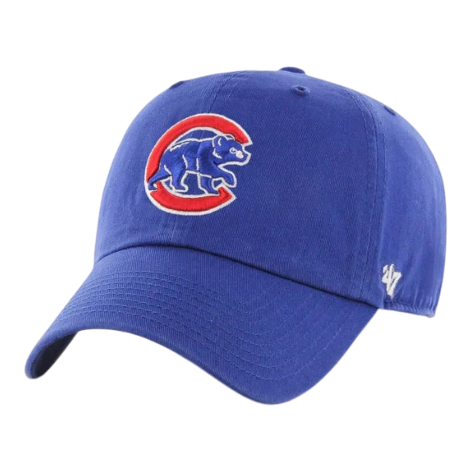 47 Brand Clean Up Chicago Cubs Strapback in Royal Blue | Adjustable Cap