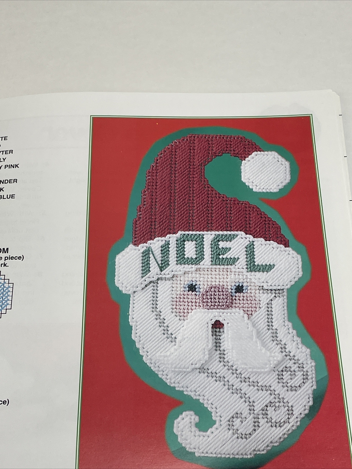 Annie's Attic Here Comes Santa 6 Designs Plastic Canvas Pattern