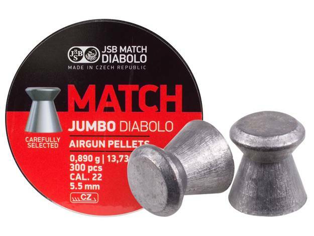 JSB .22 Caliber Match Diabolo Jumbo 13.73 Grain Wadcutter 600 Count (2 tins 300)