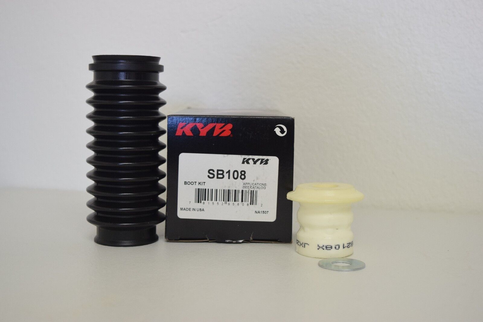 SB108 PAIR KYB SUSPENSION SHOCKS/ STRUTS BELLOW DUST BOOT W/ BUMPER BUMP STOP