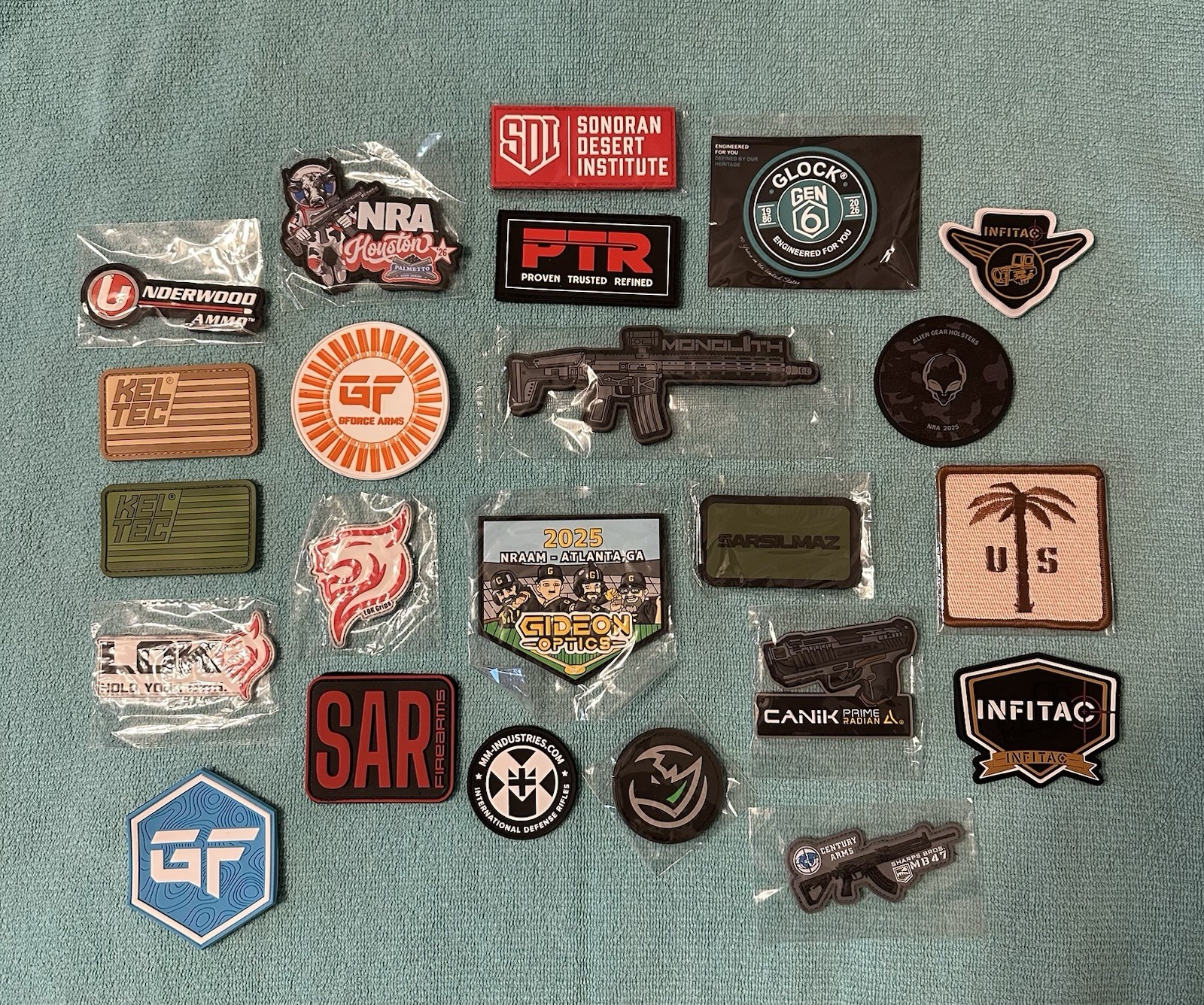 NRA Show 2025 & 2026 TACTICAL MORALE PATCHES - Lot of 23