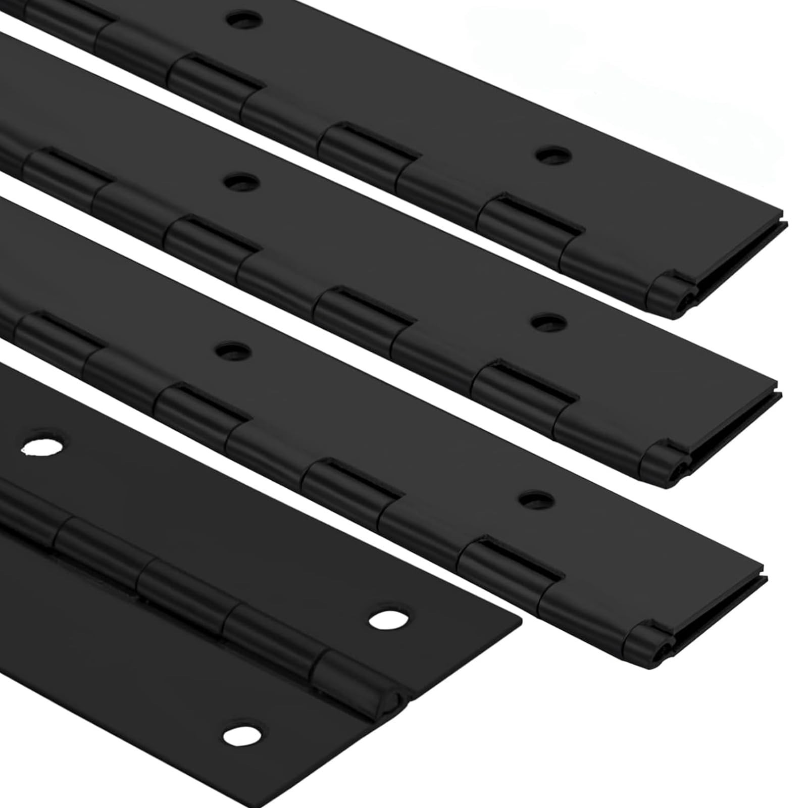 4Pack Heavy Duty Piano Hinge, 2" Open Width x 16" Continuous Hinges, 0.06" Th...