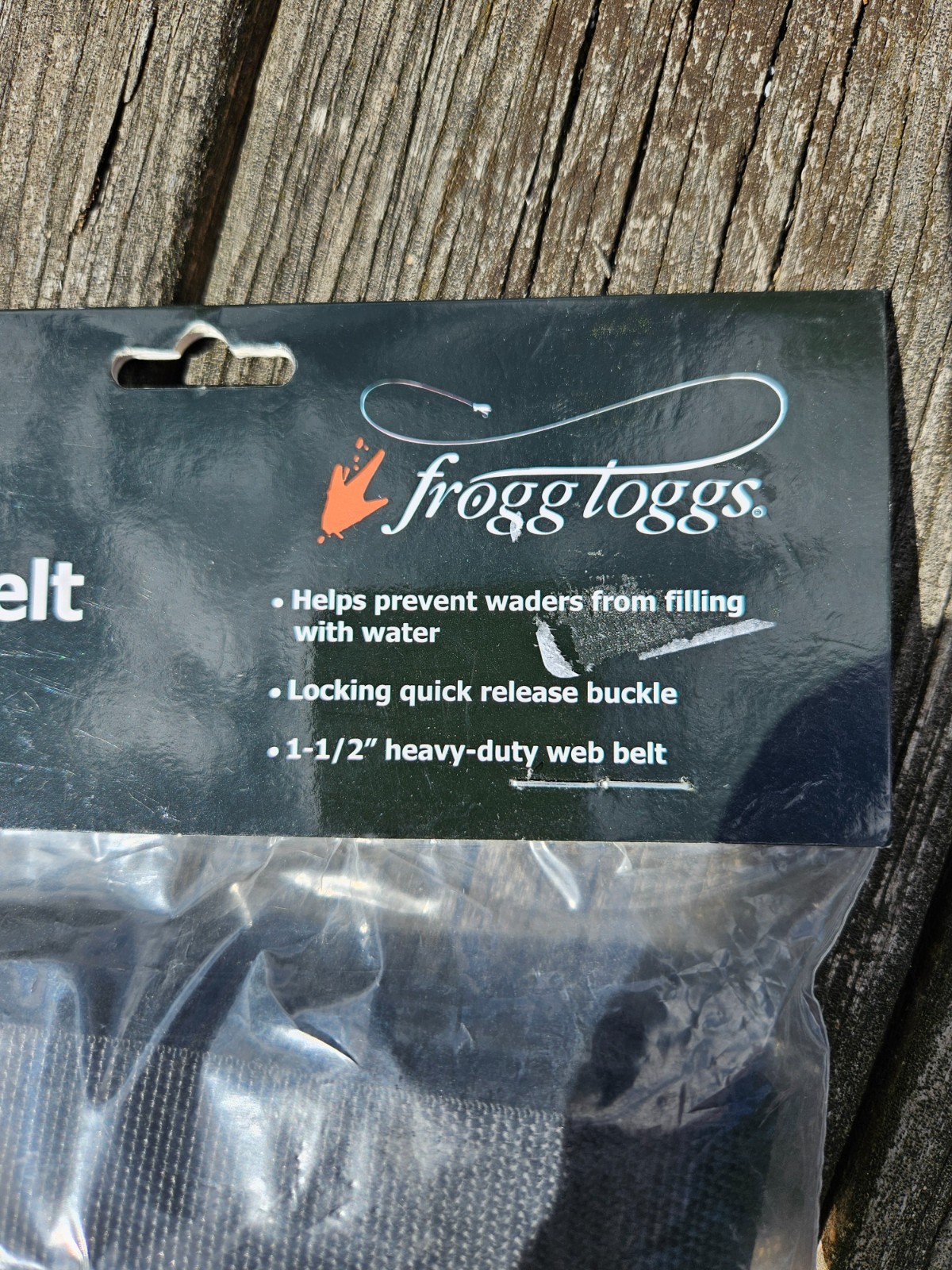 Frogg Toggs Fishing Waders Safety Belt Wading QuickReleaseBuckle 54x1 1/2" nylon