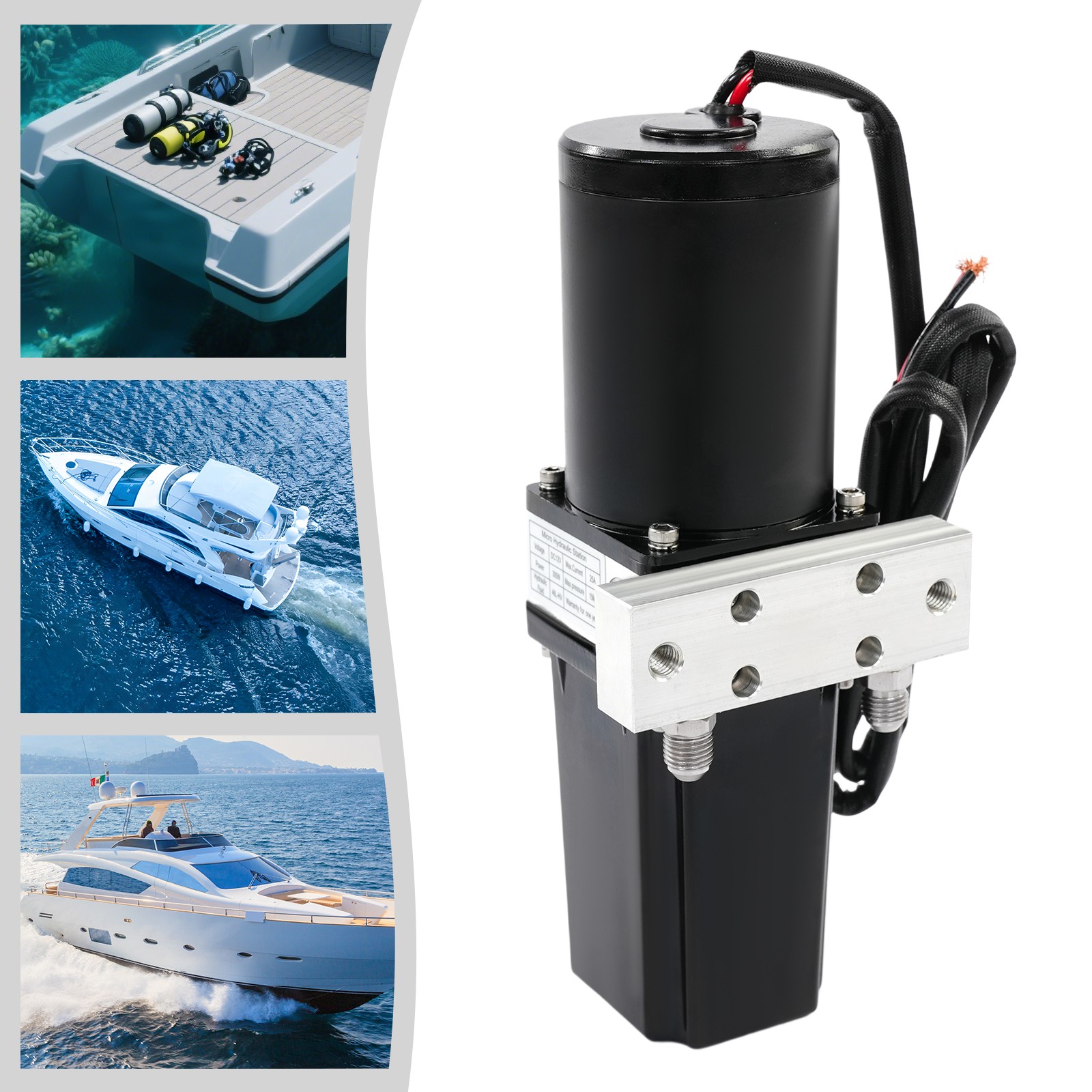 Hydraulic Power Unit, Motor Reservoir Pump, 12V Hydraulic Pump