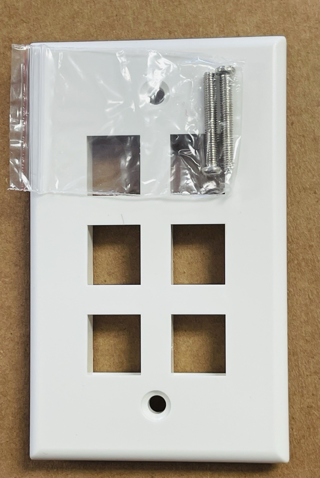 Lot Of 13 Digital-Secure Six Port Single Gang Telephone Plates W/Screws White