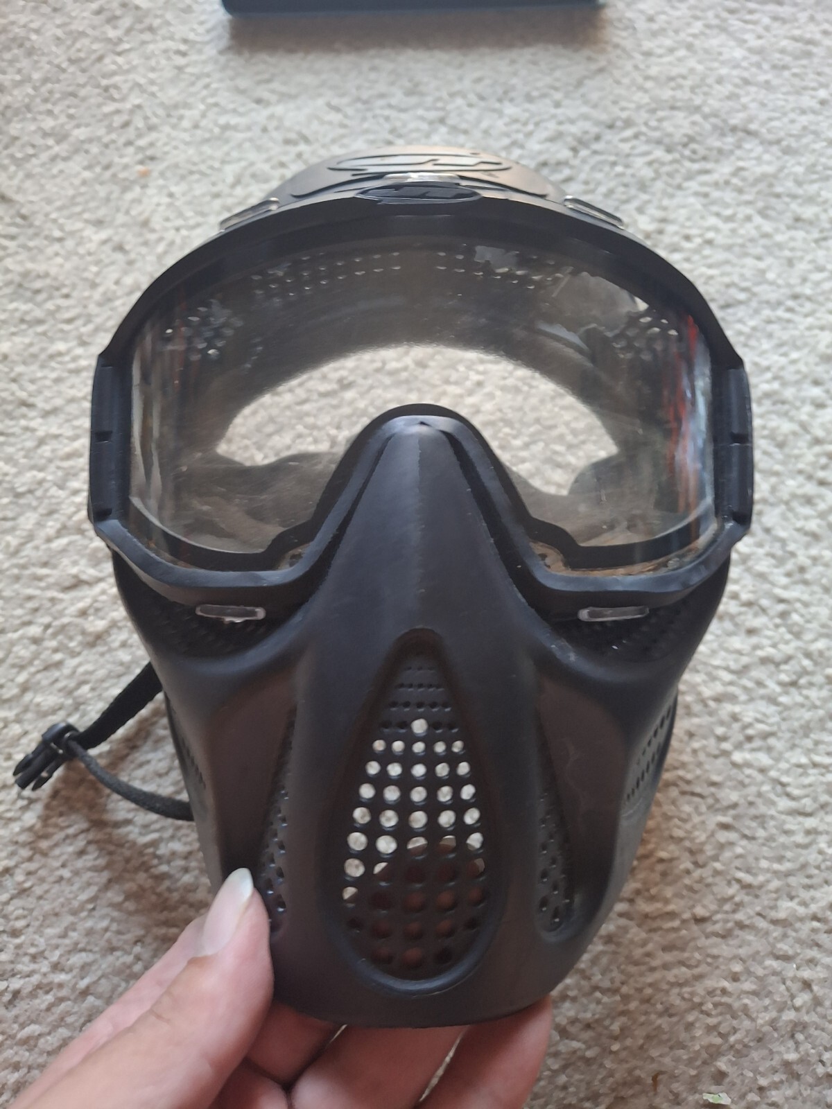 Paintball Elite Invader Black Mask Goggle