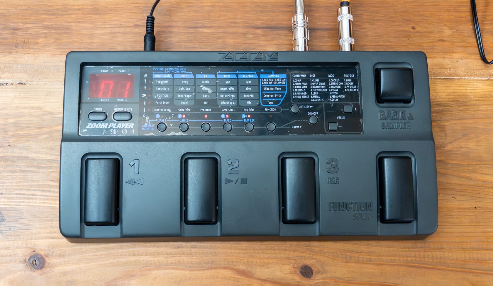 Zoom Player 2100 Effects Processor Tested Working Used from Japan