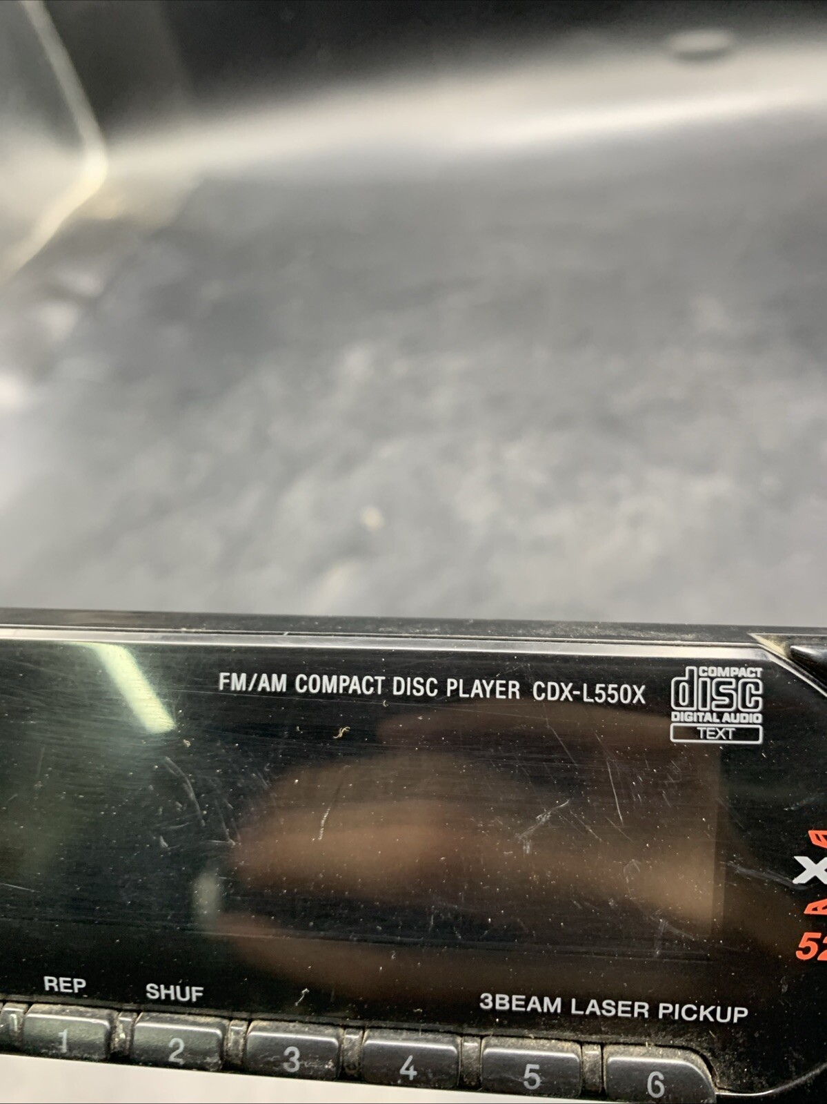 Sony CDX-L550X Xplōd Compact Disc Player Faceplate ONLY (Used) UNTESTED