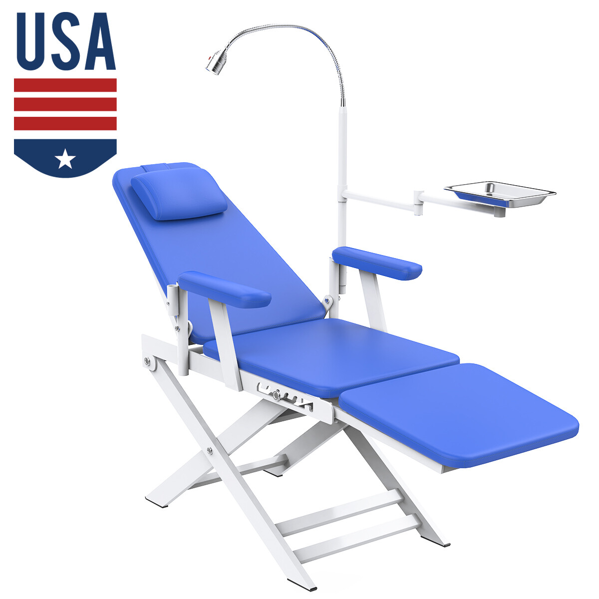 Dental Unit Chair Hard Leather Computer Controlled /Folding Mobile Chair