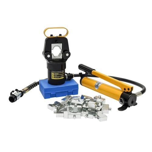 20 Ton Hydraulic Crimper Crimping Tool Cable Wire Hose Lug Terminal+12 Dies Set