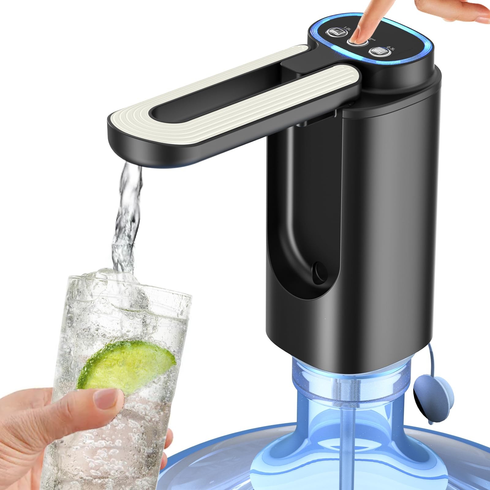 3 Mode Foldable Nozzle 5 Gallon Water Dispenser Water Bottle Pump for 5 Gallo...