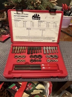 Mac Tools TRCOMBO 40-Piece Rethreading Set USA Part #TRCOMBO   New