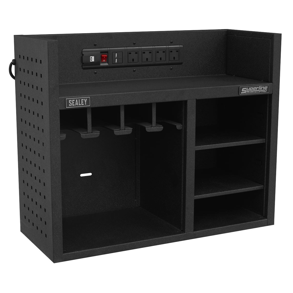 Sealey AP30SRBE Power Tool Storage Rack 760mm with Power Strip
