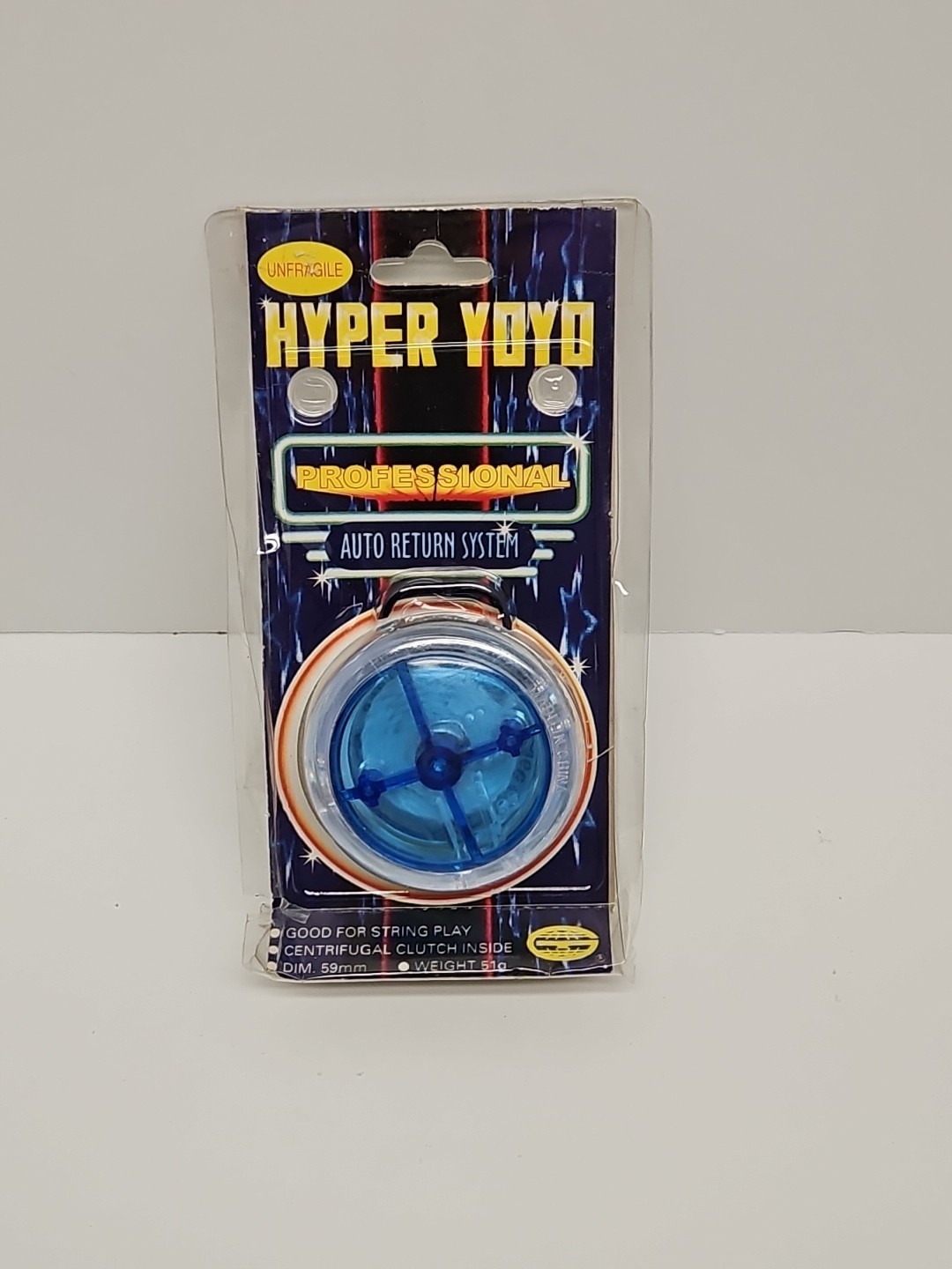 Hyper Yoyo Professional Spinner Auto Return System Blue With Package 1998