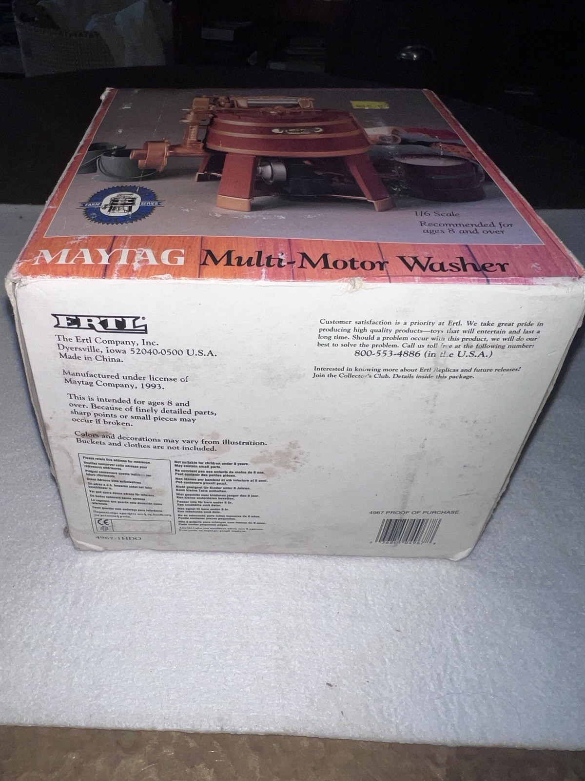 Ertl Maytag Heritage Washing Machine Model