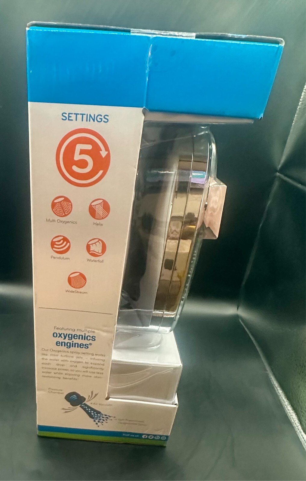 Oxygenics® Pure Shower Genius® - Transpire - Chrome
