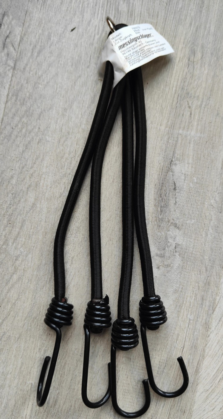 Quality 4 Claw / Arm Spider Bungee Luggage Elastics with Steel Hooks