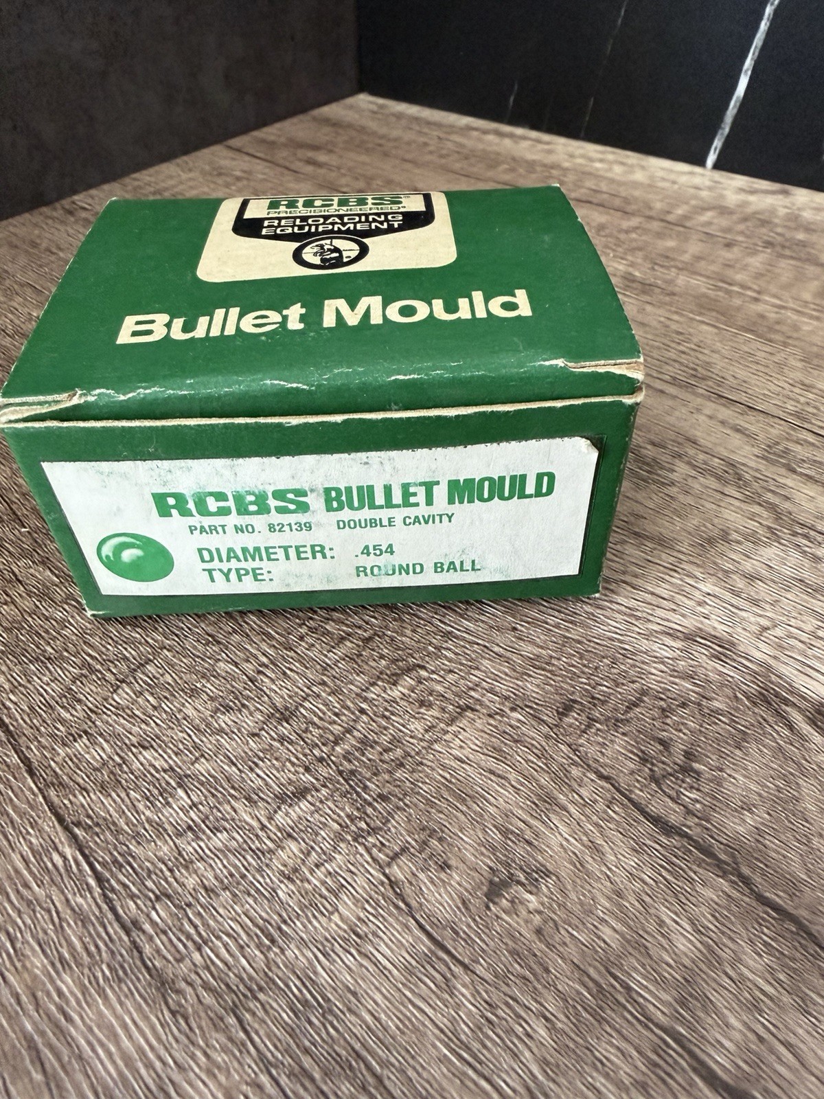 Vintage RCBS 454-R .454 Round Ball Bullet Mold Double Cavity w/Box NOS