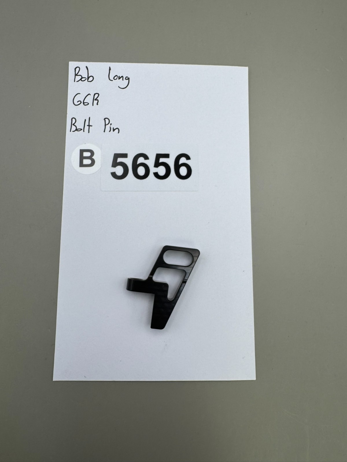 Bob Long G6R Bolt Pin-Satin Black
