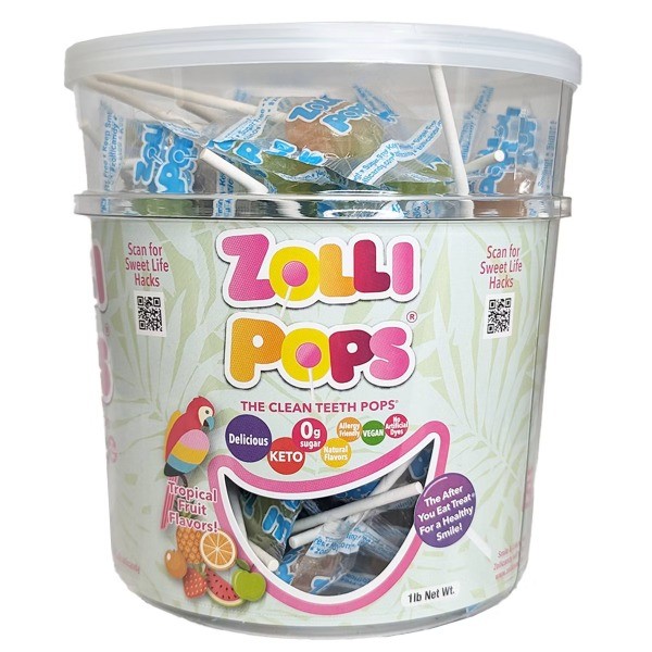Pops Tropical Sugar Free Lollipops Candy - 16ct