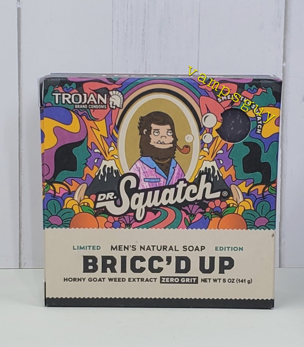 Dr Squatch Bricc’d Up Trojan Condoms Limited Edition Bar Soap Zero Grit