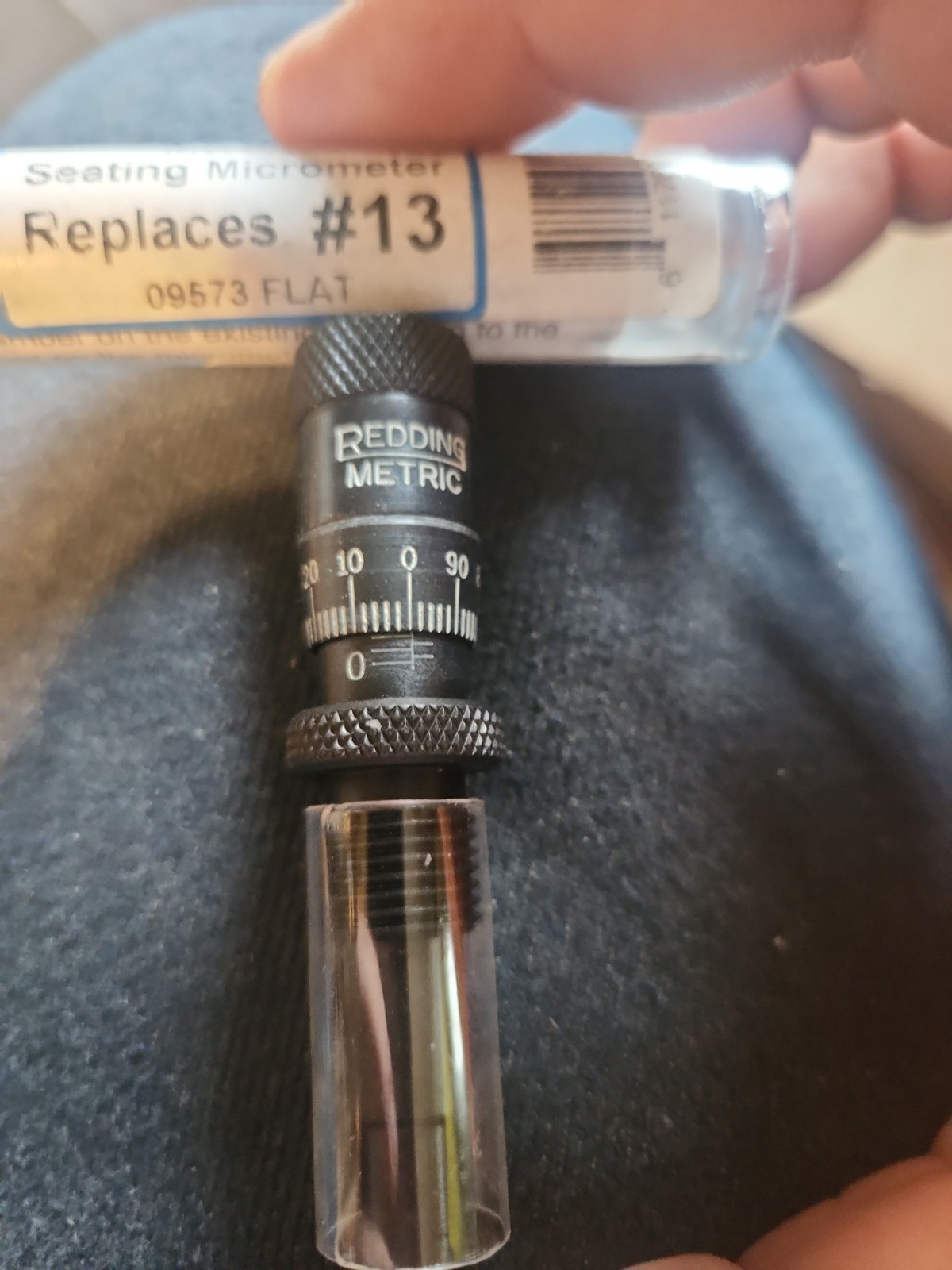 Redding Metric Bullet Seating Micrometer #13 09573 Flat