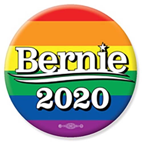 2020 Bernie Sanders For President Rainbow Button