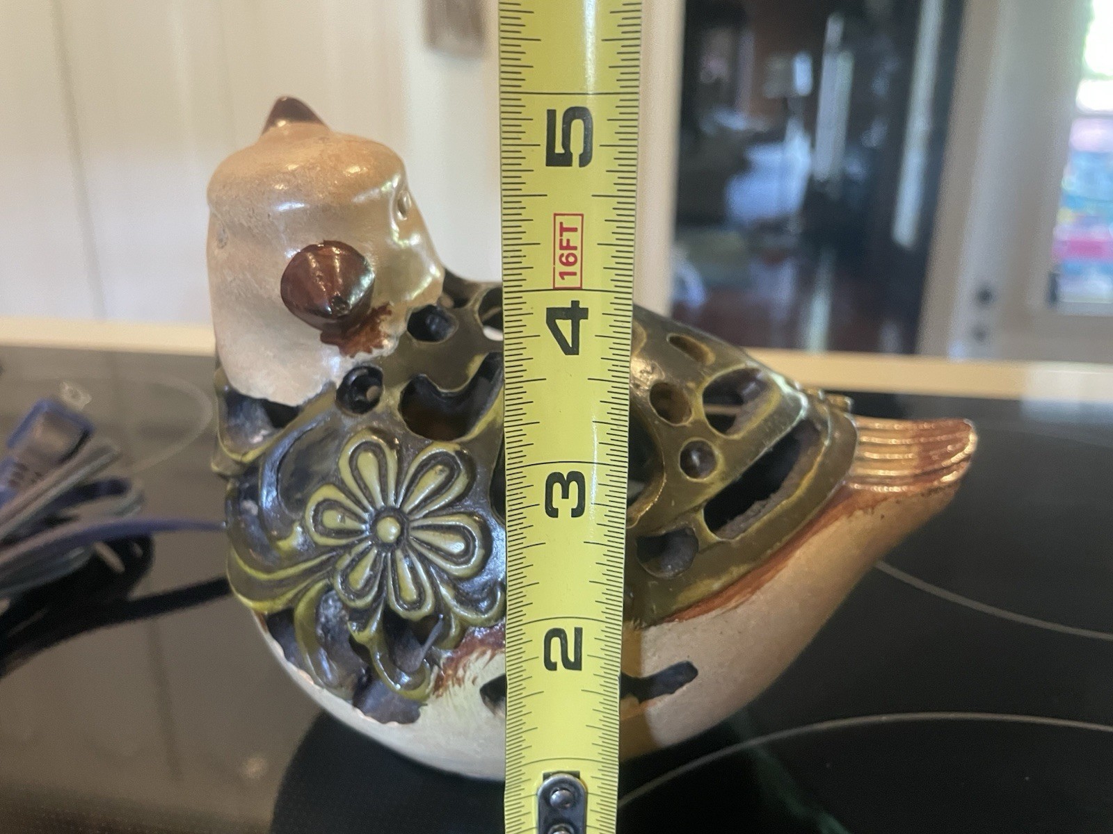 Ceramic bird lamp/nightlight