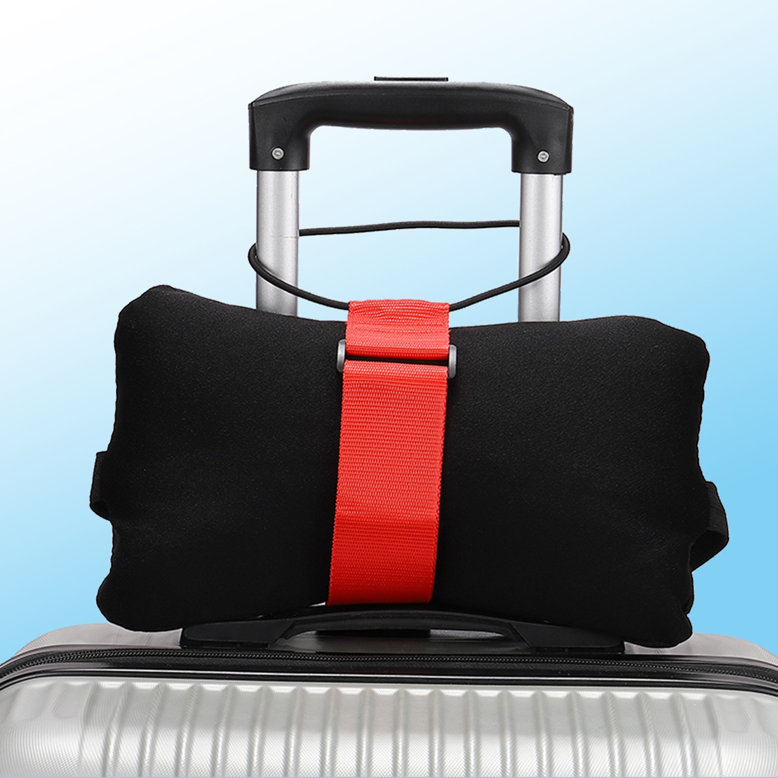 2pcs, Luggage Straps Bag Bungee Suitcase Straps Adjustable Belt Red