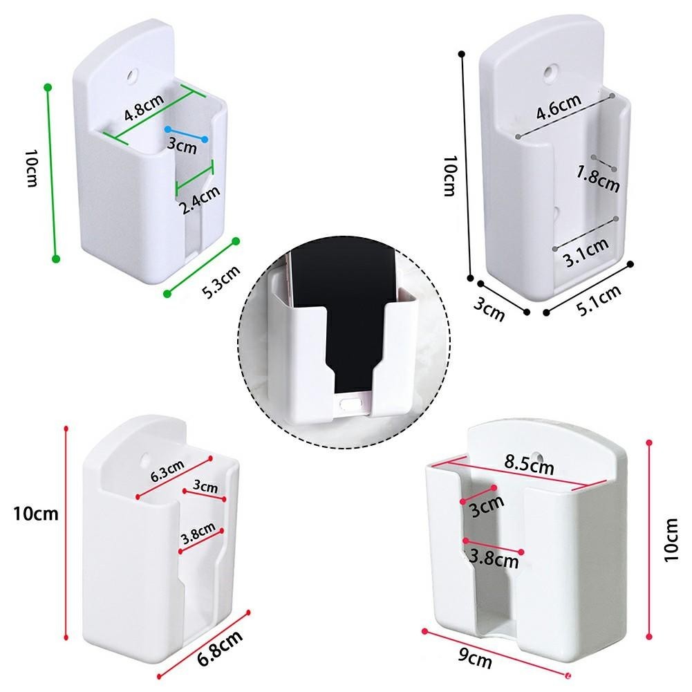 1pc New White Air Conditioner Remote Control Holder Wall Mounted Box Storage