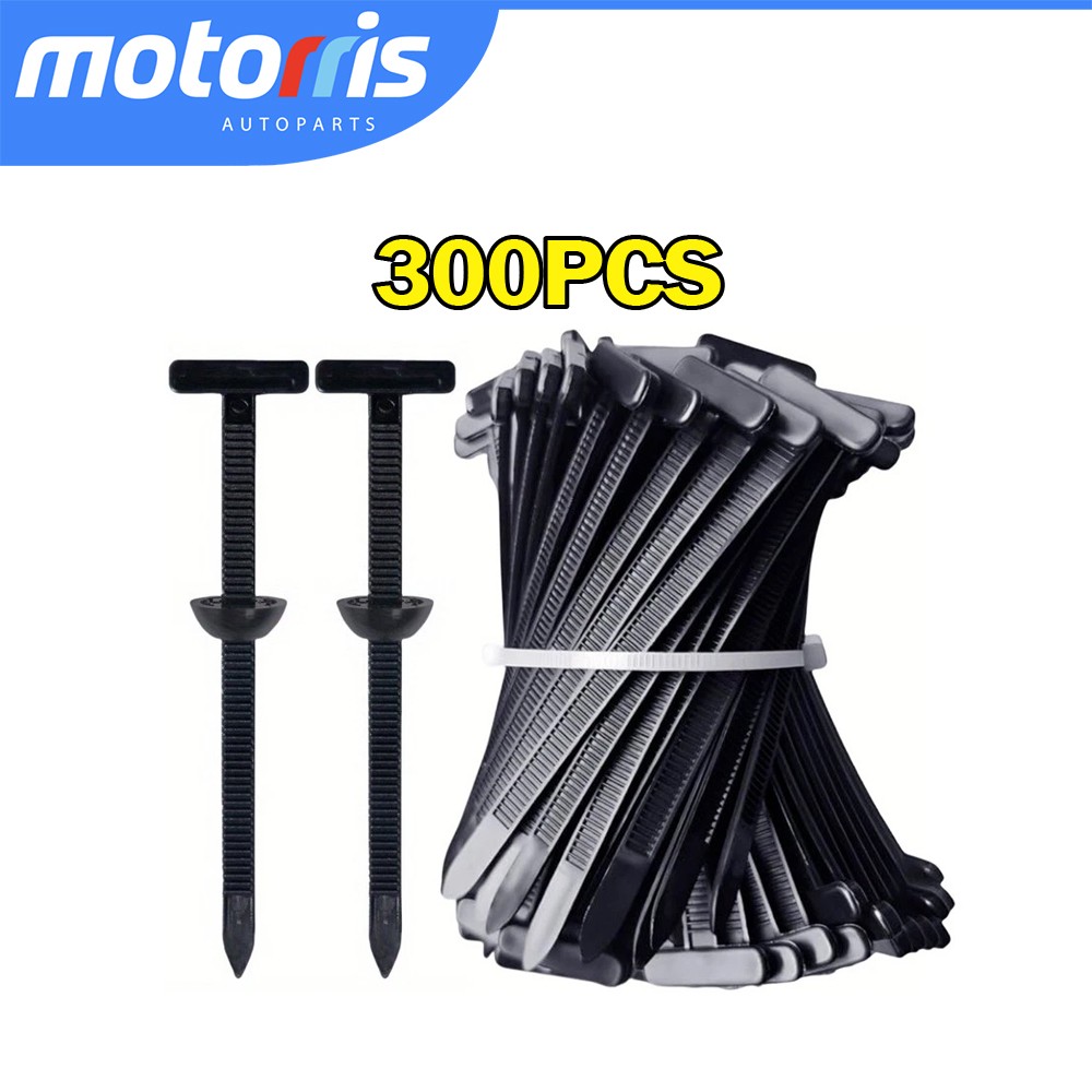 300Pcs Heavy Duty Nylon Zip Tie Self-Locking Cable Tie Buckle