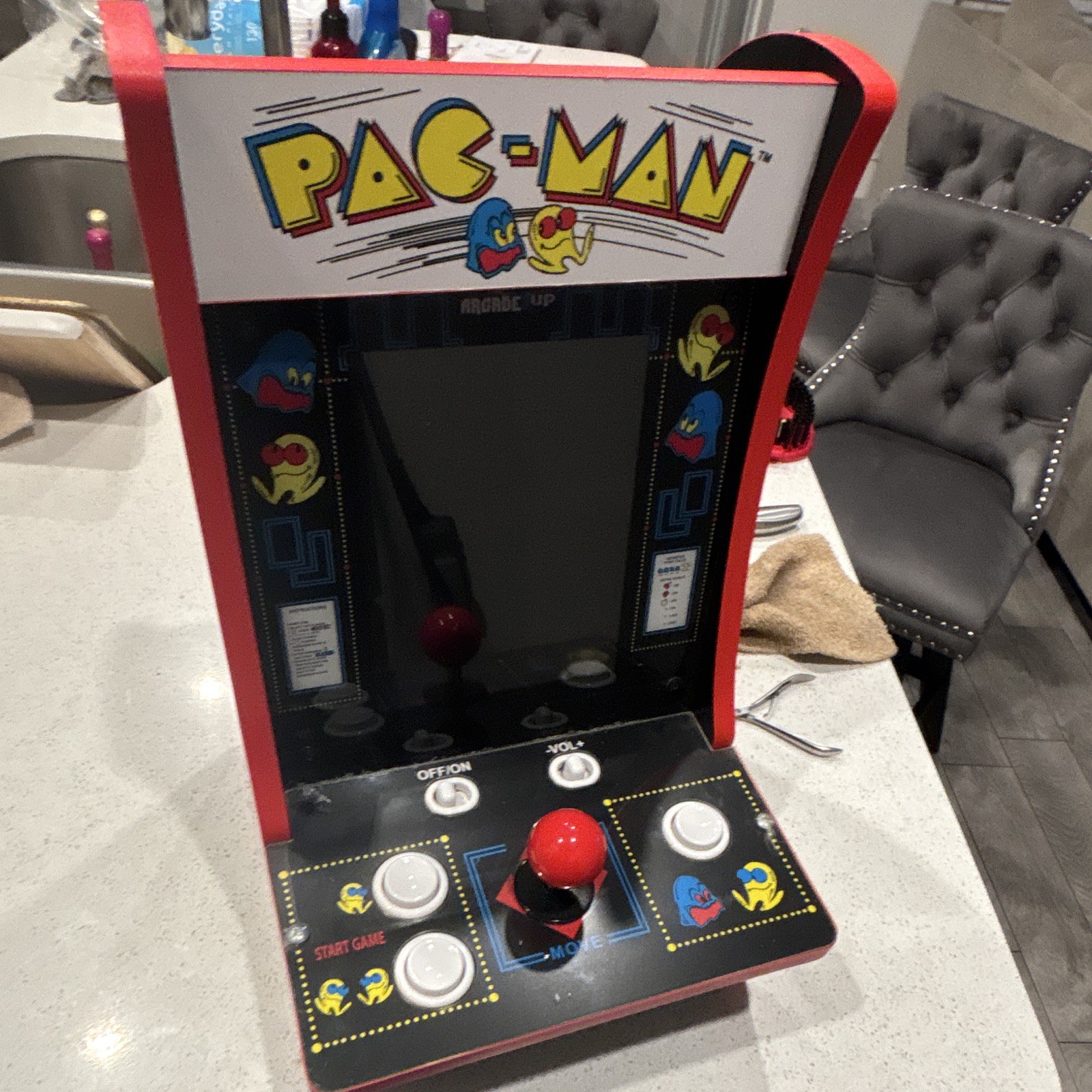 Arcade1Up Pac-Man Countercade Tabletop Arcade Machine Reproduction