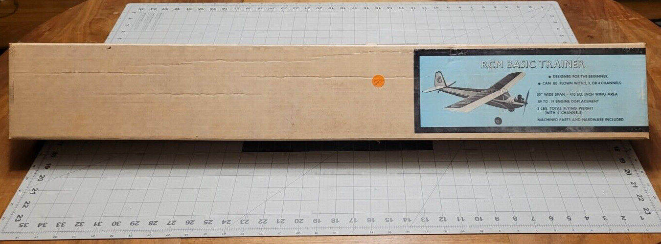 RCM Basic Trainer Short Kit Plans and Box Only