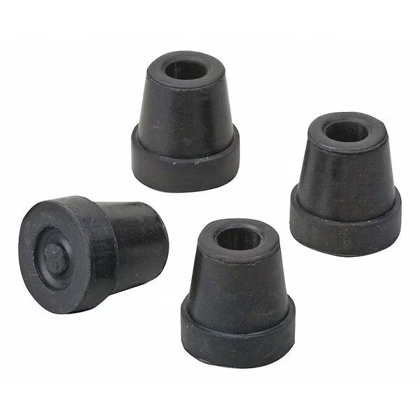 Dmi Quad Cane Tip,1-5/16 in. H,Black,PK4 519-1378-9504 Dmi 519-1378-9504