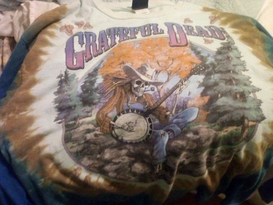 The Grateful Dead 1994 Concert Shirt Long Sl. Boston Jerry Garcia XL Skelton Lp