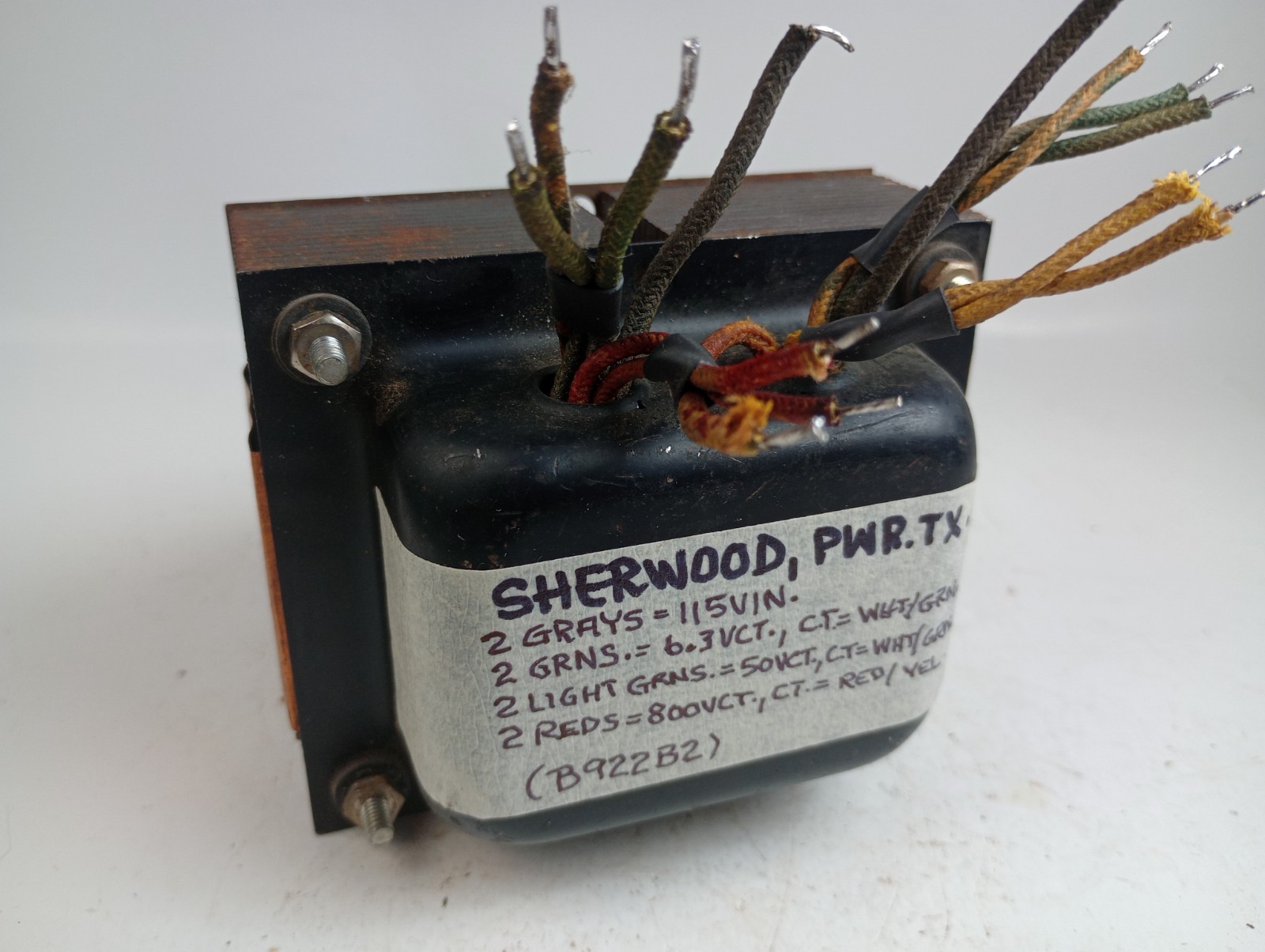 1 Sherwood B922B2 Power Transformer -Tests Good