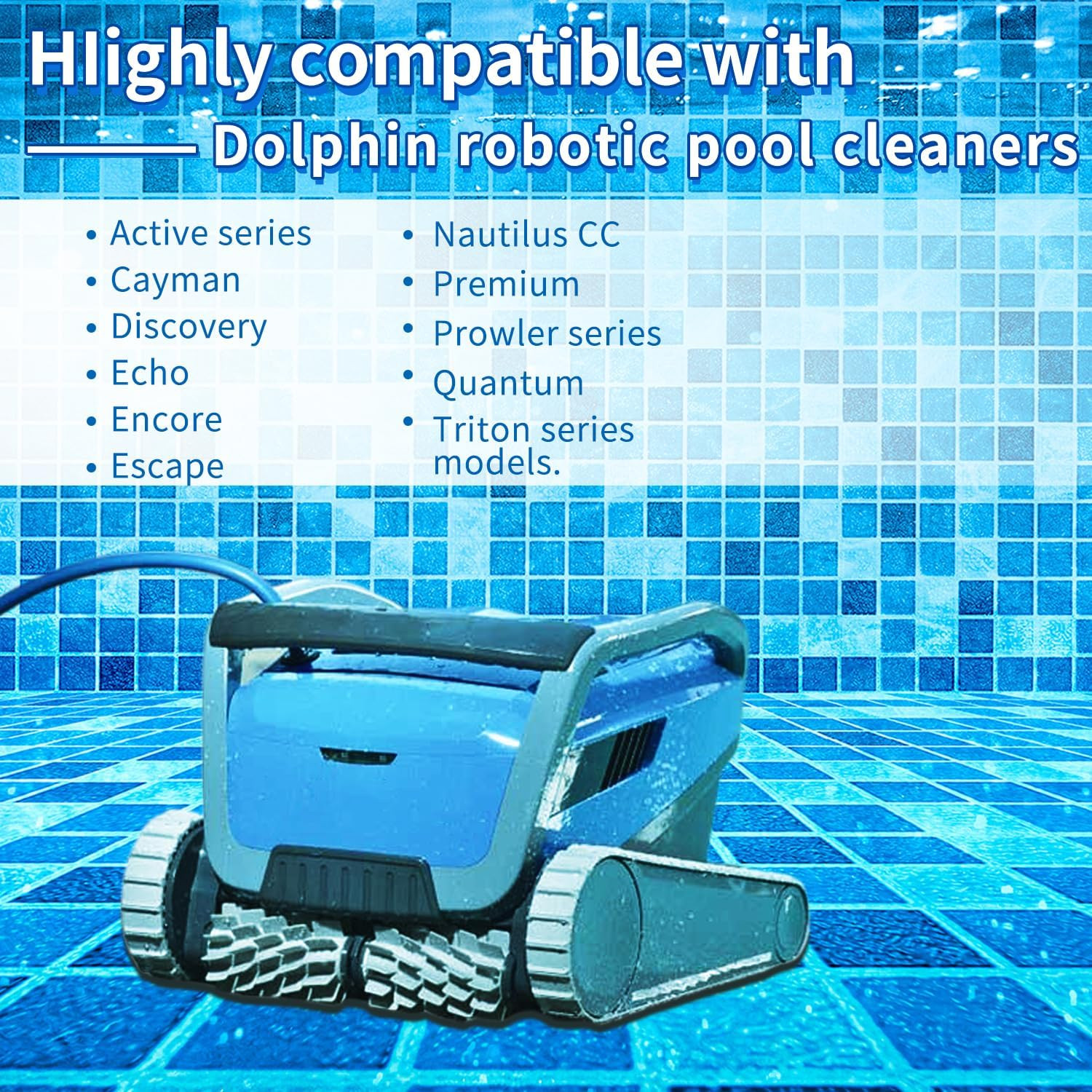 Replacement Gray Tracks for Maytronics Dolphin Robotic Pool Cleaners, Part Numbe