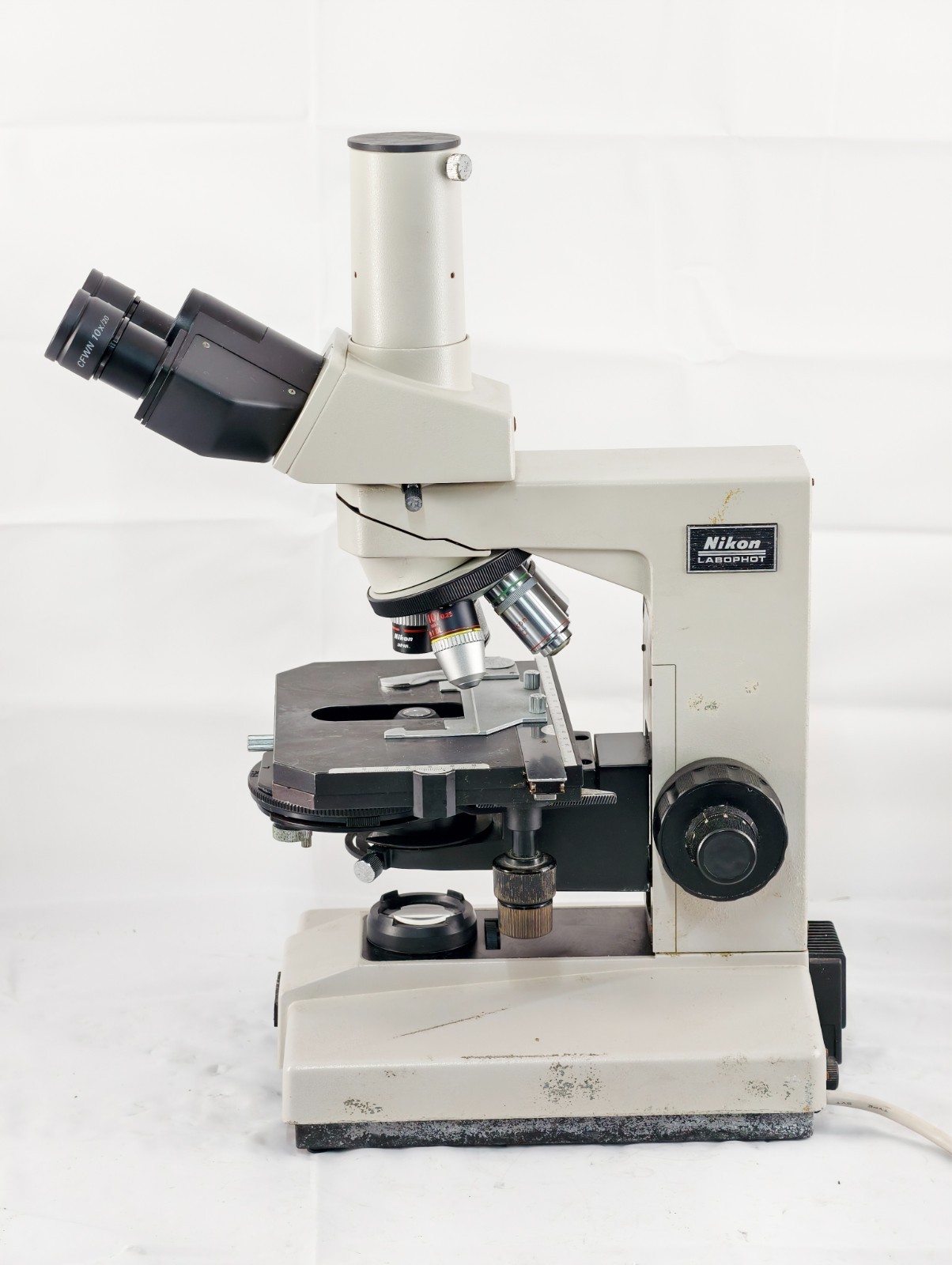 Nikon Labophot Phase Contrast Trinocular Microscope
