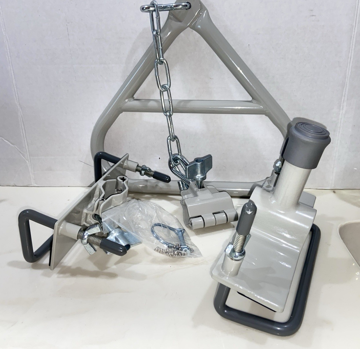 Hospital Bed Frame Traction Bar Grab Pull Handle Metal Triangle new