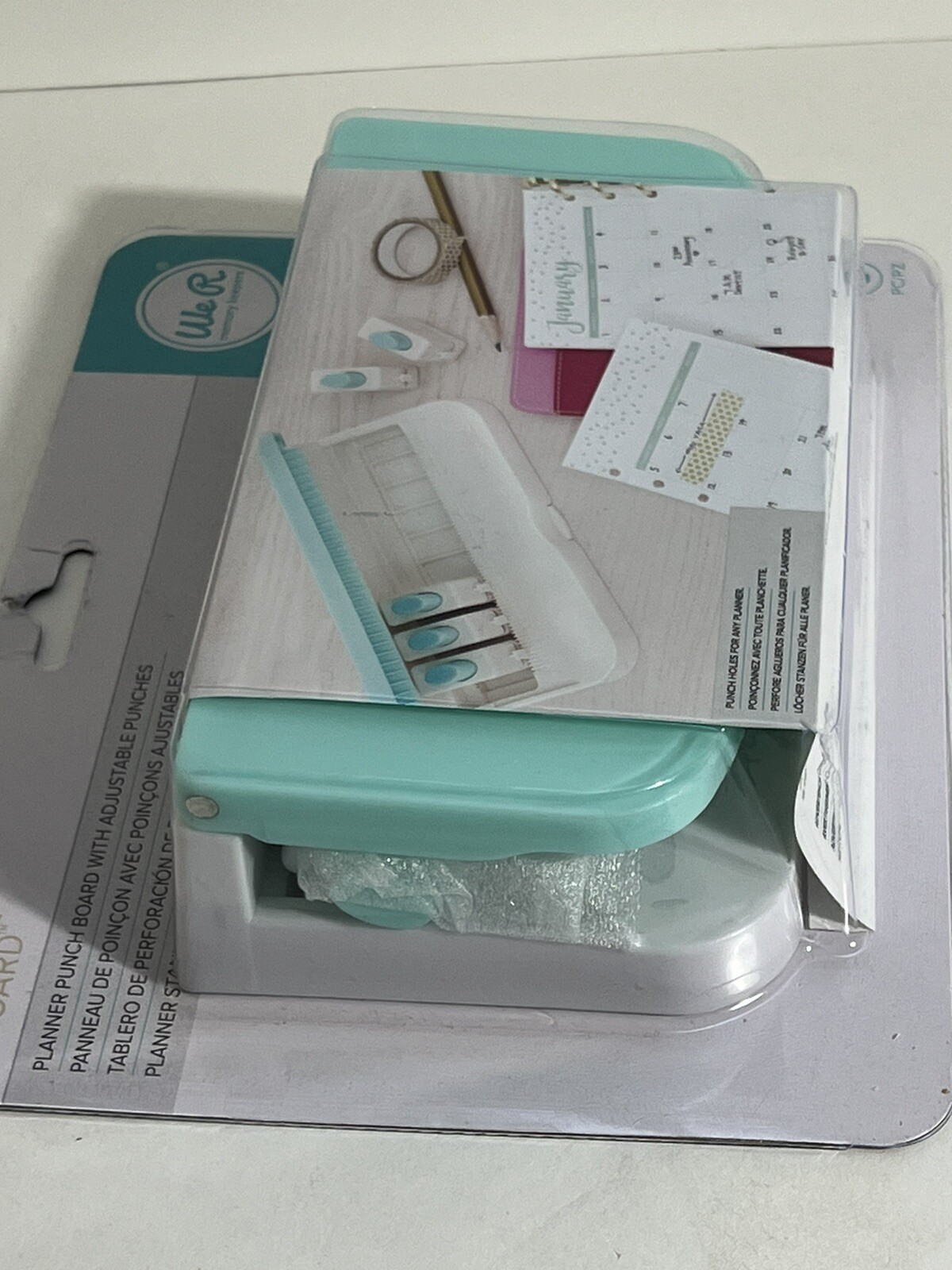 WE R MEMORY KEEPERS Planner Punch Board With Adjustable Punches 6pcs NIB
